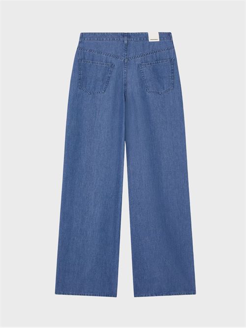 Jeans palazzo in denim effetto used EMPORIO ARMANI | W000737AF21623MB003